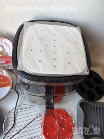 Air Fryer S MAX GERMANY 6 литра 1800 W с горещ въздух , снимка 6 - Фритюрници - 56074000