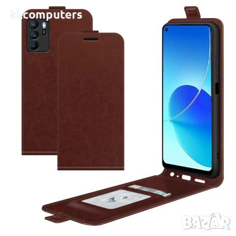 Oppo Reno6 Z Flip3 Кожен Калъф и Протектор, снимка 3 - Калъфи, кейсове - 53074557
