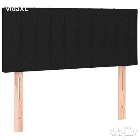 vidaXL Боксспринг легло с матрак и LED, черно, 120x200 см, плат, снимка 7 - Спални и легла - 56146649
