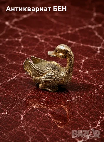 МИНИАТЮРЕН ВИНТИДЖ КОМПЛЕКТ – ДВЕ ДЕКОРАТИВНИ ПАТЕТА 🦆, снимка 3 - Антикварни и старинни предмети - 55827786