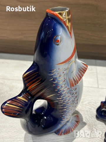 Съветски хит порцеланов сервиз рибки , снимка 6 - Колекции - 53354751