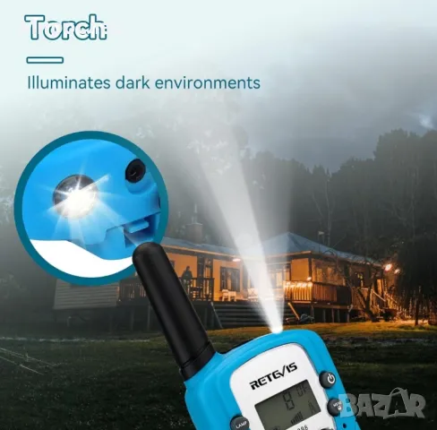 Уоки токи Retevis RT388 за деца, играчки за дълъг обхват за 3-12 години, снимка 4 - Други - 48922580