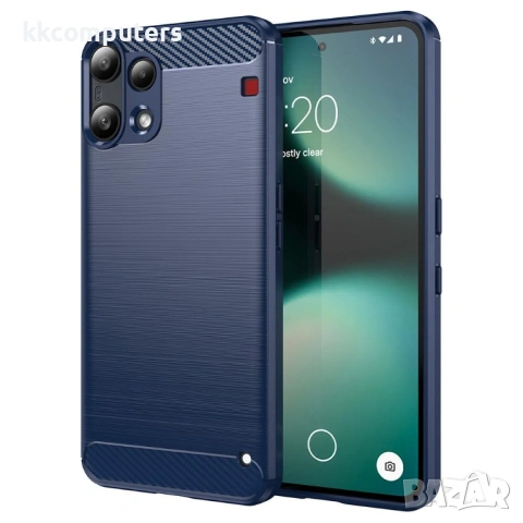 Защитен Калъф за Nothing Phone (3a) Lite 5G - TPU, Карбонов дизайн, Устойчив на отпечатъци, Вкл. Про, снимка 3 - Калъфи, кейсове - 53416992