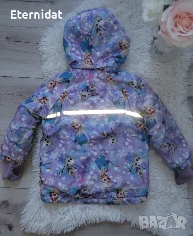 Зимно яке с качулка Елза , снимка 4 - Детски якета и елеци - 48692041