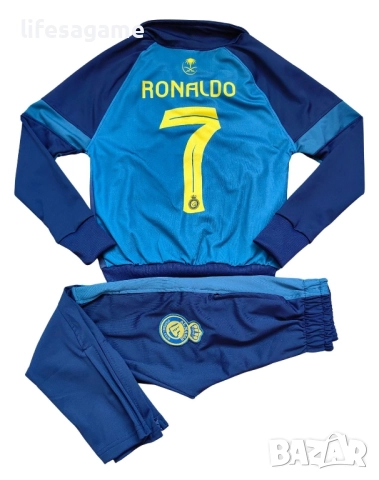 Детско - юношески футболен екип Ал Насър Роналдо анцуг Al Nassr Ronaldo комплект , снимка 2 - Детски анцузи и суичери - 51627182