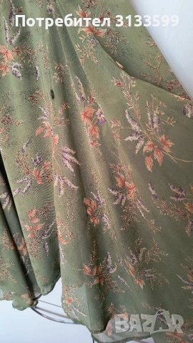 Прекрасна зелена рокля на дизайнерката МИРЕЛА БРАТОВА, снимка 2 - Рокли - 51521292