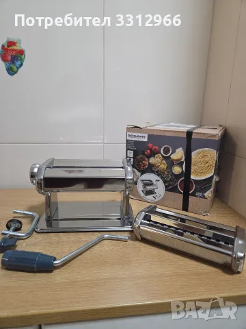 Ръчна машина за паста Fackelmann #easyprepare. Тя е изработена от неръждаема стомана с функционални, снимка 2 - Аксесоари за кухня - 55944680