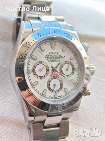 Разкошен Мъжки Ръчен Автоматичен Часовник ROLEX DAYTONA, снимка 3 - Мъжки - 51604724