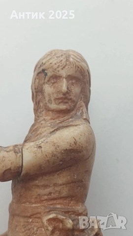 Френски революционер с флаг — резбована фигурка от кост, Франция, края на XVIII век, снимка 8 - Антикварни и старинни предмети - 52841852