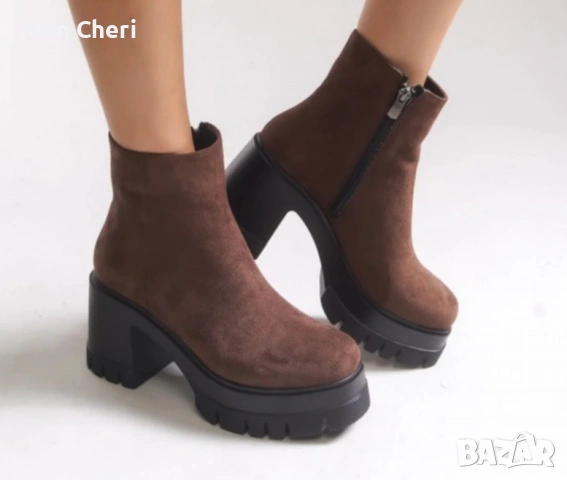 Дамски Кафяви Боти