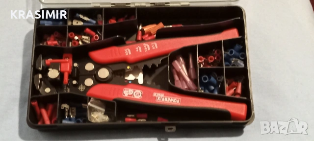 Клещи за КРИМПВАНЕ- POWERFIX , снимка 6 - Клещи - 53809594