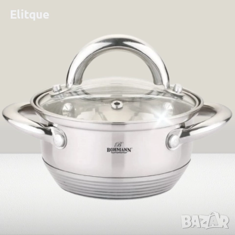 Тенджера Bohmann, 0.7 л./ 1 л., неръждаема стомана, снимка 4 - Съдове за готвене - 52448826