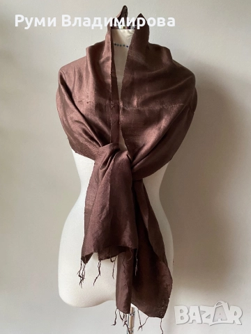 Копринен шал/ дълъг шал/ различни видове, снимка 13 - Шалове - 51339568