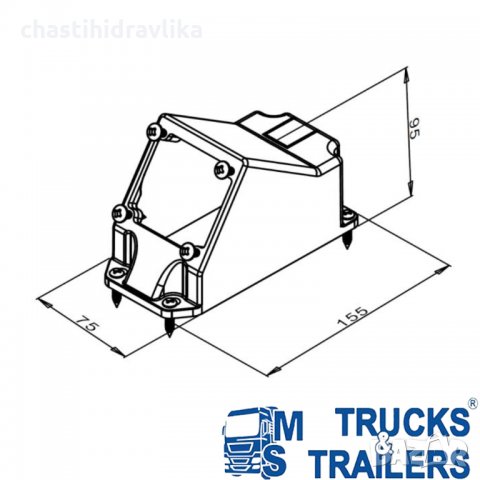 Кутия за пневматичен джойстик HYVA, снимка 2 - Части - 34218672