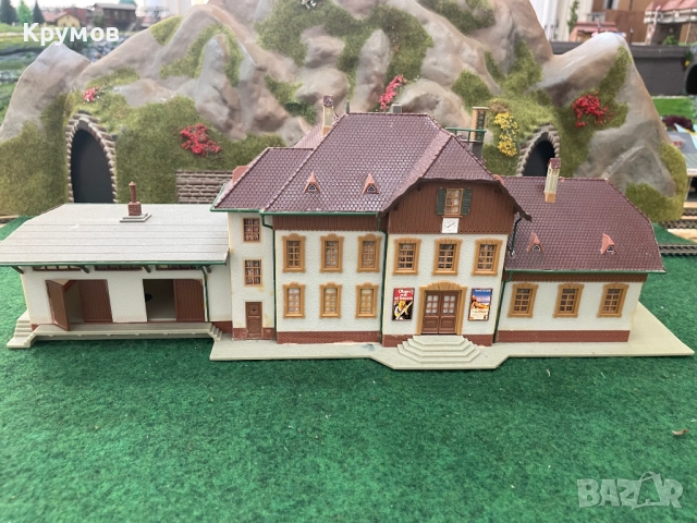 Гара за макет на влак HO 1:87 ЖП моделизъм диорама фигури, снимка 5 - Колекции - 52383636