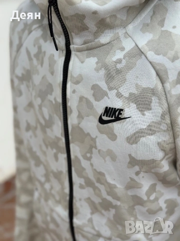 Nike tech fleece white camo top Оригинално! CJ5975-121