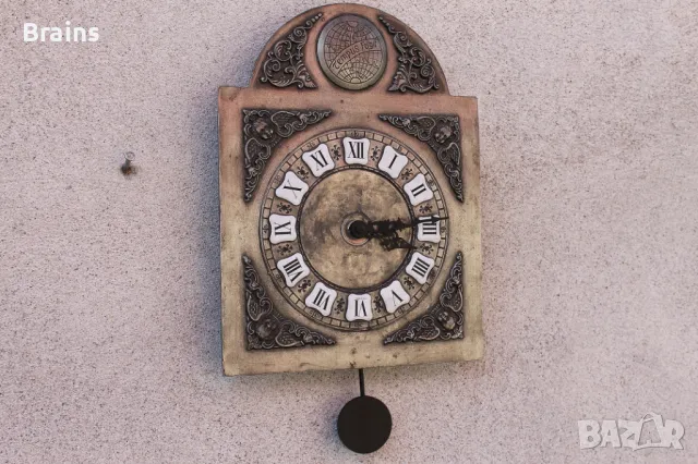 Стенен Часовник TEMPUS FUGIT С Махало Кварцов, снимка 2 - Стенни часовници - 47750521