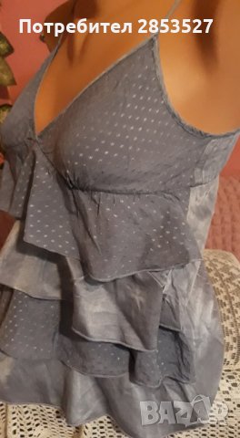Zara Топ с коприна, снимка 4 - Корсети, бюстиета, топове - 34232504
