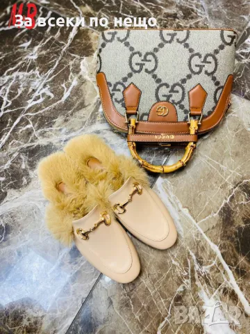 Дамски чехли Gucci - Налични различни цветове Код D1558, снимка 4 - Чехли - 48386266