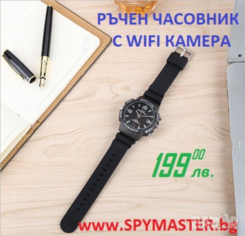 РЪЧЕН ЧАСОВНИК С 4К WIFI IP КАМЕРА, снимка 4 - IP камери - 42576668