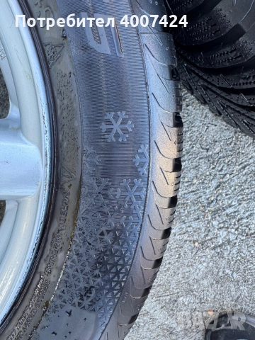 Зимни гуми с джанти 205/55 R16, снимка 4 - Гуми и джанти - 52403620