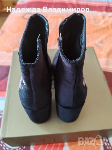 Боти ''Miso"с бродерия , снимка 10 - Дамски обувки на ток - 38436287