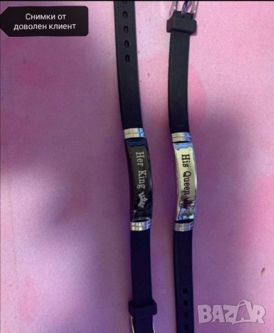 Гривни за двойки King Queen , снимка 5 - Гривни - 41763452