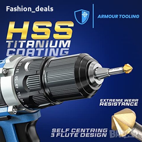 Нов Комплект свредла за зенкероване от 6 части Алуминий Дърво Пластмаса Стомана, снимка 7 - Други стоки за дома - 41782526