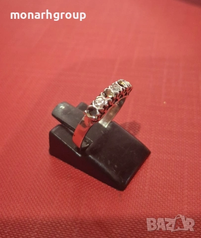 Сребърен пръстен / липсват камъчета/, снимка 3 - Пръстени - 52655689