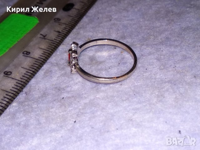 КРАСИВ НЕЖЕН ПОСРЕБРЕН КРИСТАЛЕН ФЕШЪН - АРТ МЕДЕН ПРЪСТЕН 38539, снимка 8 - Пръстени - 41454849