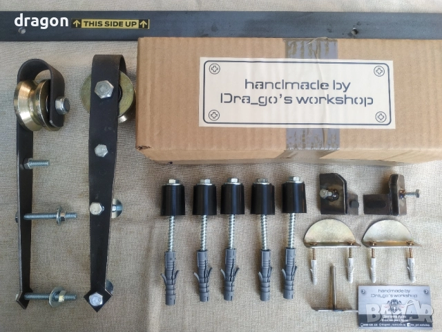 Механизъм за плъзгаща врата, пълен комплект/ slide barn door kit, снимка 18 - Интериорни врати - 52501151