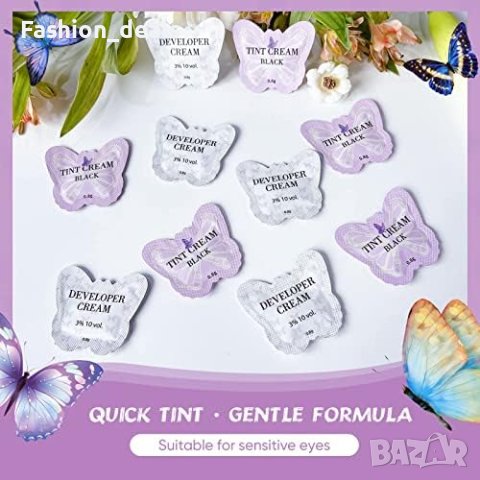 Нов 2 в 1 полупостоянен комплект за мигли вежди Черна боя , снимка 5 - Декоративна козметика - 42511780