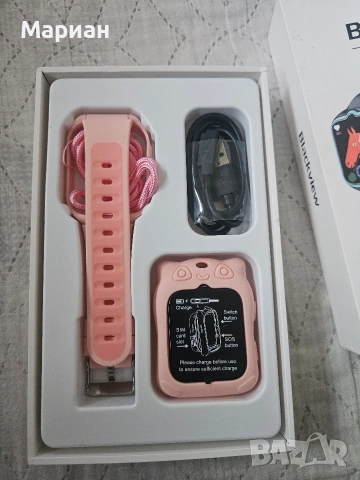 Детски смарт часовник Blackview BVZ30, 1.75'', розов, снимка 10 - Смарт часовници - 53659315