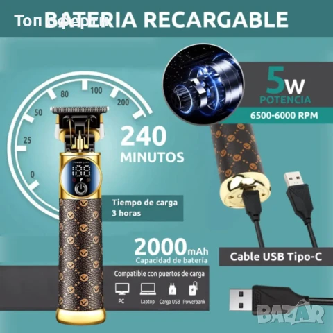 Професионална машинка за подстригване VGR-942, снимка 2 - Машинки за подстригване - 51176827