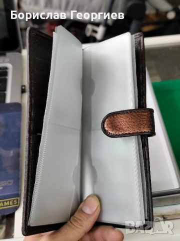 Нов Кожен портфейл enzo nori два броя, снимка 5 - Портфейли, портмонета - 52373395
