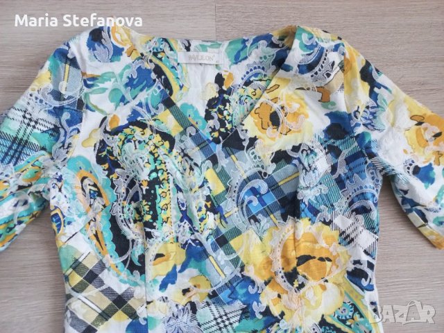 Елегантна рокля в жълто и зелено , снимка 7 - Рокли - 41346159