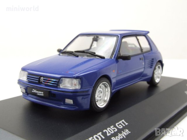 Peugeot 205 GTI Dimma Bodykit 1989 - мащаб 1:43 на Solido моделът е нов в PVC дисплей-кейс, снимка 1