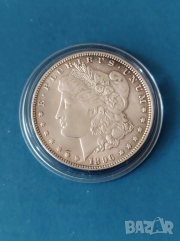 Морган долар 1890г., снимка 2 - Нумизматика и бонистика - 53117656