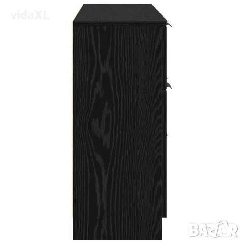 vidaXL Служебен шкаф 3 бр. Черния дъб 121 x 30 x 70 см, снимка 9 - Бюфети - 56146996