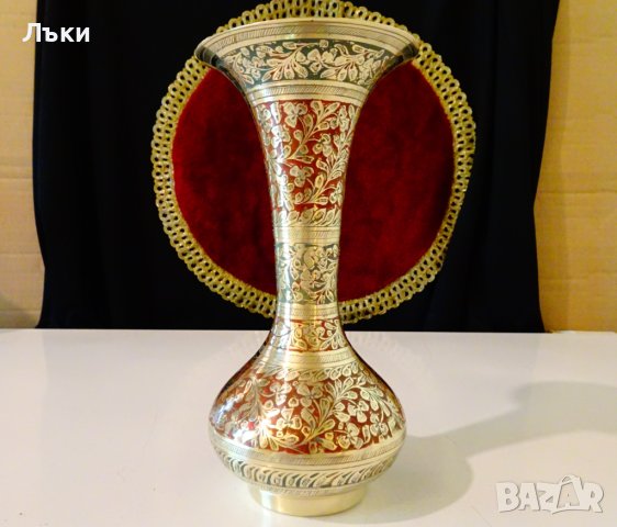 Бронзова гарафа,ваза,клетъчен емайл,маркирана. 