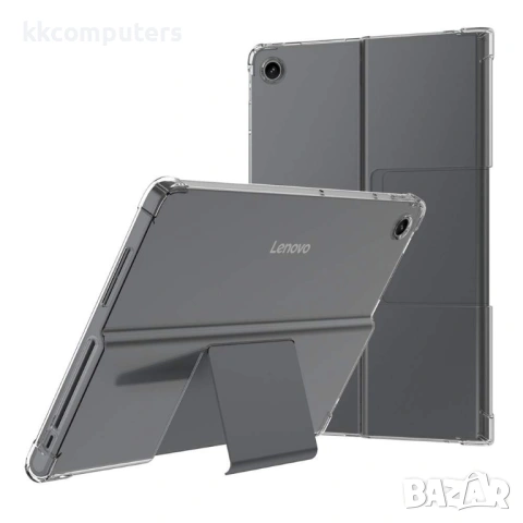 TPU Калъф за Lenovo Tab Plus + Протектор за Екран, 4 AirBag ъгли, Защита на камерата, Прозрачен, снимка 3 - Калъфи, кейсове - 53019373