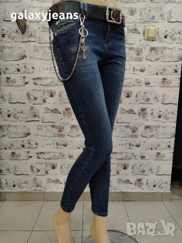 Puccihino- модел slim, класика опушен цвят, мек деним с еластан, по- къси