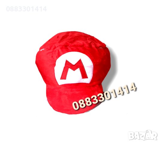 Плюшена шапка Супер Марио , снимка 4 - Шапки, шалове и ръкавици - 41856244