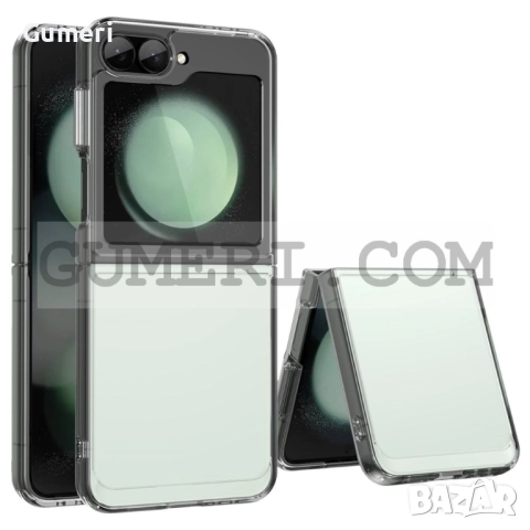 Samsung Galaxy Z Flip 7 FE Хибриден Гръб - Прозрачен С Цветни Кантове, снимка 5 - Калъфи, кейсове - 51444639