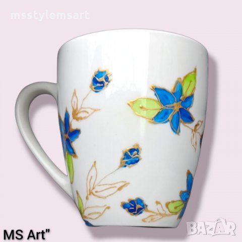 Ръчно рисувана порцеланова чаша, снимка 1