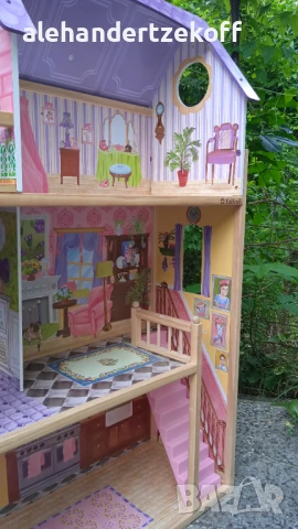 Детска дървена къща за кукли Kid Kraft, снимка 10 - Играчки за стая - 50655502