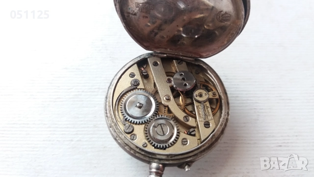 аристократичен османски сребърен часовник с маркировка , снимка 6 - Антикварни и старинни предмети - 52923408