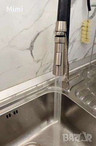 Кухненски смесител за кухня с чучур и 2 вида пръскане, снимка 3 - Други - 48177998