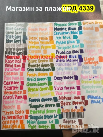 Комплект 80 броя алкохолни маркери за рисуване, оцветяване в комплект с чанта ЧИСТО НОВИ - КОД 4339, снимка 12 - Рисуване и оцветяване - 48032290