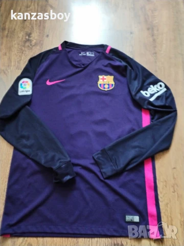 nike barcelona away 2016-17 - мъжка футболна блуза М, снимка 6 - Спортни дрехи, екипи - 51182734